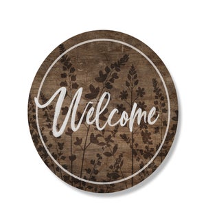 Welcome Serenity Brown Circle